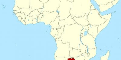 Mapa de Botswana àfrica
